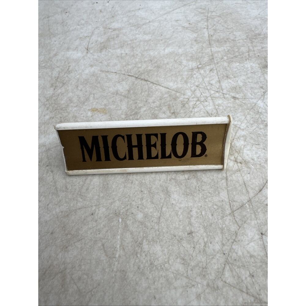Vintage MICHELOB BEER 3 SIDED PLASTIC 3.5" mini/small beer tap handle